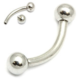 view all Steel Internally Threaded Curved Bar 1.6mm body jewellery