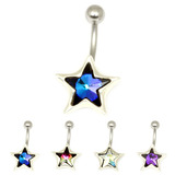 view all Belly Bar - Sparkle Star (TU39) body jewellery