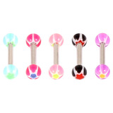 view all Acrylic Glitter Star Ball Micro Barbell 1.2mm body jewellery