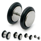 view all Steel Fake Plugs body jewellery