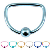 view all Titanium D Ring body jewellery