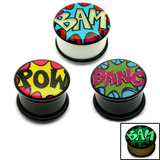 view all Multipacks - Acrylic Comic Plugs body jewellery