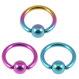 view all Multipacks - Titanium BCR Tragus and Nose Piercings body jewellery