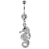 view all Belly Bar - Jewelled Seahorse body jewellery