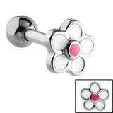 view all Steel Daisy Flower Micro Bar body jewellery