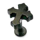 view all Black Steel Labret with Black Steel Gothic Cross body jewellery