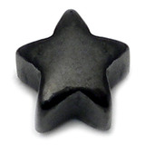 view all Black Steel Threaded Attachment - Star 1.2mm body jewellery