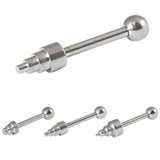 view all Titanium Micro Barbell with Titanium Step Cone Attachment 1.2mm body jewellery