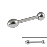view all Titanium Micro Barbell with Titanium Rugby Ball Attachment 1.2mm body jewellery