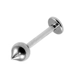 view all Titanium Labret with Titanium Tear Drop Attachment 1.2mm body jewellery