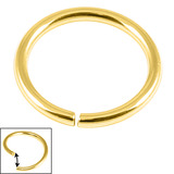 view all 22ct Gold Plated Steel Continuous Twist Rings body jewellery