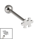 view all Titanium Internally Threaded Barbells 1.6mm - Jigsaw body jewellery
