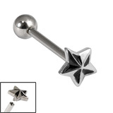 view all Titanium Internally Threaded Barbells 1.6mm - Nautical Star body jewellery