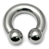 view all Steel Circular Barbell (CBB) 6mm 8mm 10mm Large Gauge body jewellery