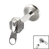 view all Titanium Internally Threaded Labrets 1.6mm - Zip body jewellery