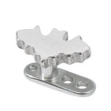 view all Titanium Dermal Anchor with Steel Bat body jewellery