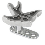 view all Titanium Dermal Anchor with Steel Flying Swallow body jewellery