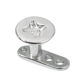 view all Titanium Dermal Anchor with Steel Screw Top body jewellery