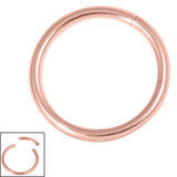 view all Rose Gold Steel Smooth Segment Ring body jewellery
