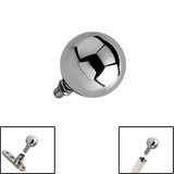 view all Titanium Ball for Internal Thread shafts in 1.6mm. Also fits Dermal Anchor body jewellery