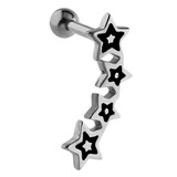 view all Steel 4 Star Micro Bar body jewellery
