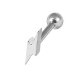 view all Steel Lightning Bolt Micro Bar body jewellery
