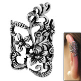 view all Surgical Steel Clip On Ear Cuff - Flower Garden body jewellery