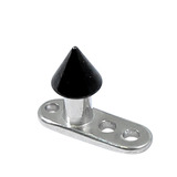 view all Titanium Dermal Anchor with Black Titanium Cone body jewellery