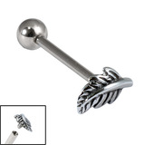 view all Titanium Internally Threaded Barbells 1.6mm - Feather body jewellery