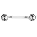 view all Bioflex Push-fit Double Jewelled Nipple Bars body jewellery