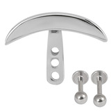 view all Steel Helix Ear Jacket - Crescent body jewellery
