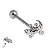 view all Titanium Internally Threaded Micro Barbells 1.2mm - Gecko body jewellery