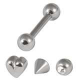 view all Multipack - Steel Micro Barbell and Attachments Set 1.2mm body jewellery