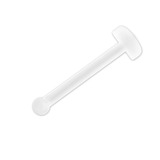 view all Acrylic Nose Bone Retainer - Disk (Hide it) body jewellery