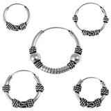 view all Sterling Silver Hoops - Earrings  H44-H54A body jewellery