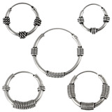 view all Sterling Silver Hoops - Earrings H89 body jewellery