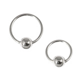 view all Sterling Silver Hoops - Earrings H103 body jewellery