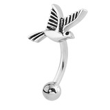 view all Steel Bird Micro Curved Bar 1.2mm body jewellery