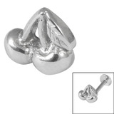 view all Steel Threaded Attachment - 1.2mm and 1.6mm Cast Steel Cherries body jewellery