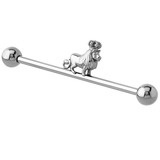 view all Steel Courageous Lion Industrial Scaffold Barbell IND33 body jewellery