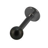 view all Black Steel Labret with Black Steel Shimmer Ball 1.6mm body jewellery