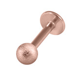view all Rose Gold Steel Labret with Rose Gold Steel Shimmer Ball 1.6mm body jewellery