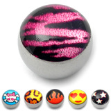 view all Steel Logo Balls - Pictures body jewellery
