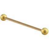 view all Zircon Steel Industrial Scaffold Barbell with Zircon Steel Shimmer Balls body jewellery