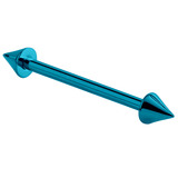 view all Titanium Coned Industrial Scaffold Barbell 1.6mm 30-38mm body jewellery