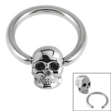 view all Steel BCR with Skull body jewellery