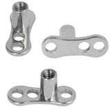 view all Titanium Dermal Anchor Base - Curved body jewellery