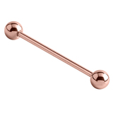 view all Rose Gold Titanium Industrial Scaffold Barbell 1.6mm body jewellery