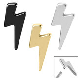 view all Titanium Lightning Bolt for Internal Thread shafts in 1.2mm body jewellery