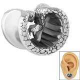 view all Steel Snake Half Tunnel  body jewellery